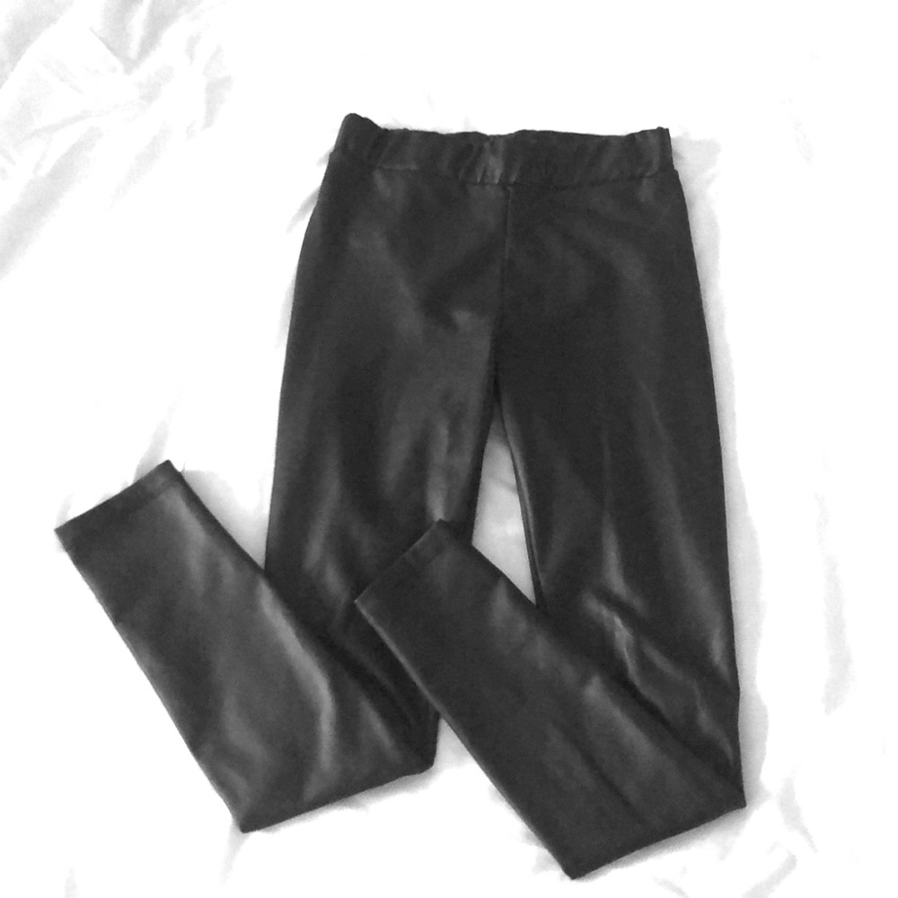 Black Leather Leggings